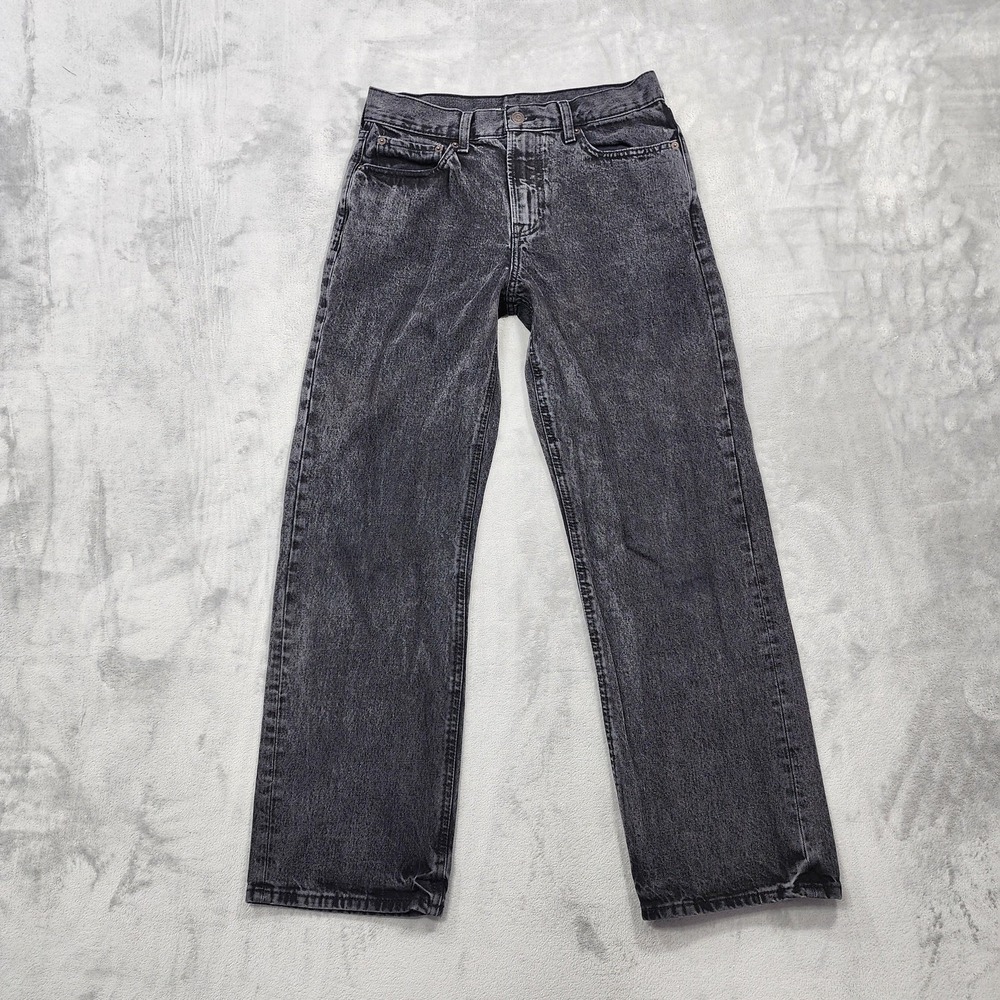 Old Navy Jeans Mens 30x31 Gray 90s Baggy‎ Relaxed Straight Denim Charcoal Wash